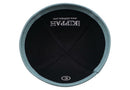 iKippah - Black Linen Sea Green Rim Yarmulka