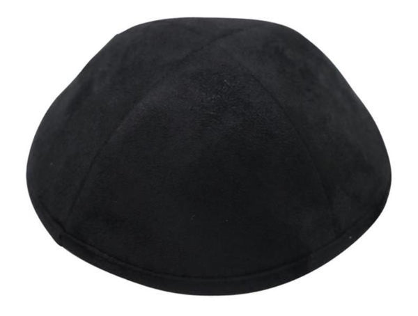 iKippah - Black Suede Yarmulka