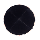 iKippah - Black Velvet With Burberry Rim Yarmulka
