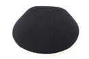 iKippah - Black Wool White Rim Yarmulka