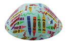 iKippah - Crayon Box Aqua Yarmulka
