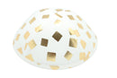 iKippah - Cream & Gold Squared Yarmulka