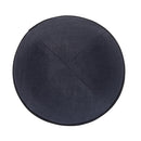 iKippah - Charcoal Linen With Black Rim Yarmulka