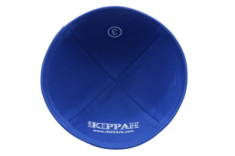 iKippah - Denim With Royal Blue Rim Yarmulka