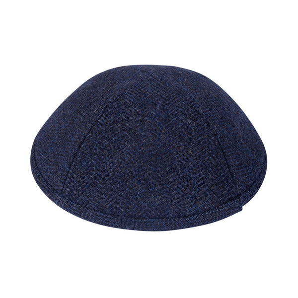 iKippah - Navy Herringbone Yarmulka