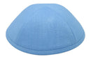 iKippah - Light Blue Linen Yarmulka
