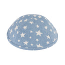 iKippah - Light Blue Denim Stars Yarmulka