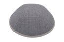 iKippah - Light Grey Burlap Yarmulka