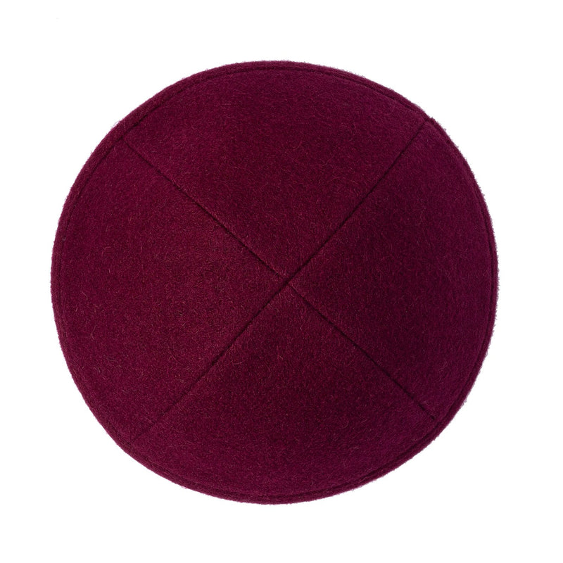 iKippah - Maroon Wool Yarmulka