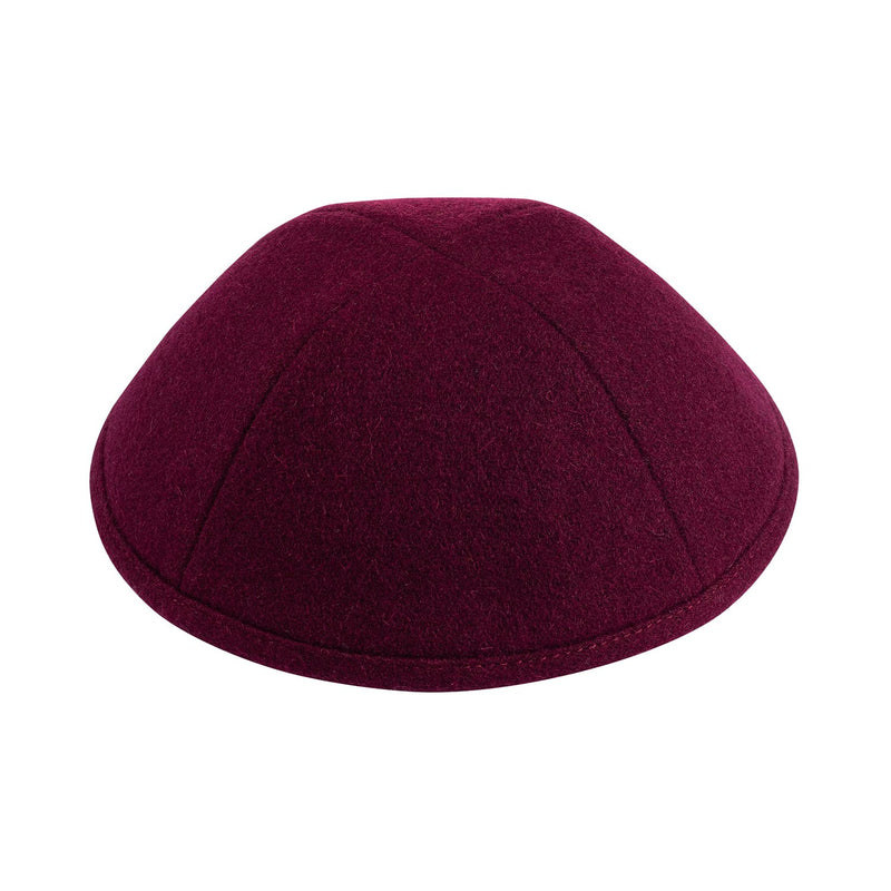 iKippah - Maroon Wool Yarmulka