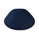 iKippah - Navy Blue Burlap Yarmulka