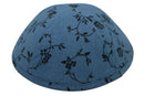 iKippah - Nightfall Bloom - Blue 4 Part Yarmulka