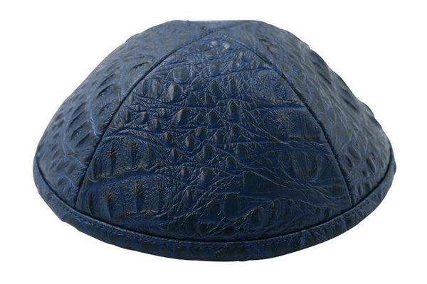 iKippah - Navy Leather Yarmulka