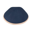 iKippah - Navy Linen With Light Pink Rim Yarmulka