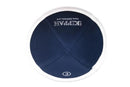 Navy Suiting White Rim Yarmulka