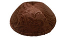 iKippah - Camel Paisley Velvet Yarmulka