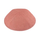 iKippah - Salmon Burlap Yarmulka