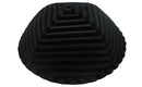 iKippah - Striped Black Velvet Yarmulka