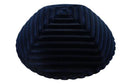 iKippah - Striped Navy Velvet Yarmulka