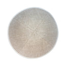 iKippah - Tan Linen With Cream Rim Yarmulka