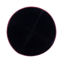 iKippah - Black Velvet With Burgundy Rim Yarmulka