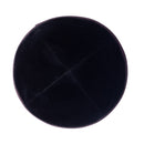 iKippah - Black Velvet With Eggplant Rim Yarmulka