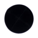 iKippah - Black Velvet With Grey Rim Yarmulka