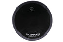 iKippah - Black Velvet With Grey Rim Yarmulka