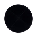 iKippah - Black Velvet With Plaid Rim Yarmulka
