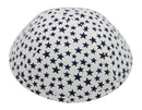 iKippah - White With Blue Stars Yarmulka