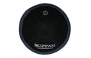 iKippah - Black Linen With Charcoal Rim Yarmulka
