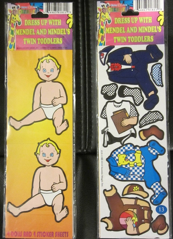 Twin Baby Boys Cutout Stickers