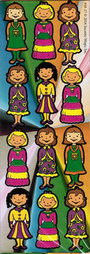 Small Die Cut Stickers - Little Girls