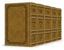 Artscroll Interlinear Hebrew-English Machzor: Signature Leather Collection 5 Volume Set - Full Size - Desert Camel