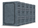 Artscroll Interlinear Hebrew-English Machzor: Signature Leather Collection 5 Volume Set - Full Size - Blue Lagoon