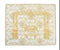 Challah Cover Brocade: Menucha Vesimcha Gold - White