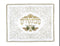 Challah Cover Brocade: Intricate Gold Shabbos - White