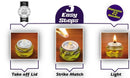 Extra Virgin Olive Oil Pre - Filled Candles