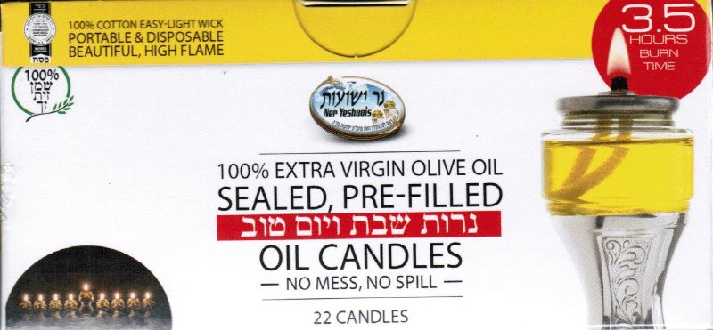 Extra Virgin Olive Oil Pre - Filled Candles