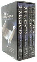 Torah Commentary By Samuel David Luzzatto - 4 Volume Set