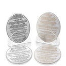 Lucite By Design: Lucite Oval Shaped Bencher Set
