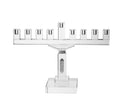 Chanukah Oil Menorah: Crystal Outer Design - 19"