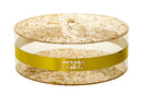 Matzah Box: Lucite - Gold Flakes