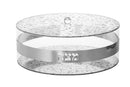 Matzah Box: Lucite - Silver Flakes
