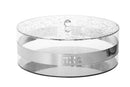 Matzah Box: Lucite - Silver Base