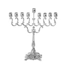 Chanukah Menorah: Silverplated - 7.5"