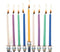 Chanukah Candles: 45 Wax Candles - Multicolor