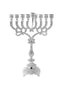 Chanukah Menorah: Silver Plated Filagree Design - 16"