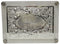 Challah Board: Plate Lucite Jerusalem Design - Silver