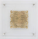 Home Blessing: Lucite Wall Art and Gold Plated